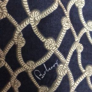 Navy and Cream patterned Burberry sundress
